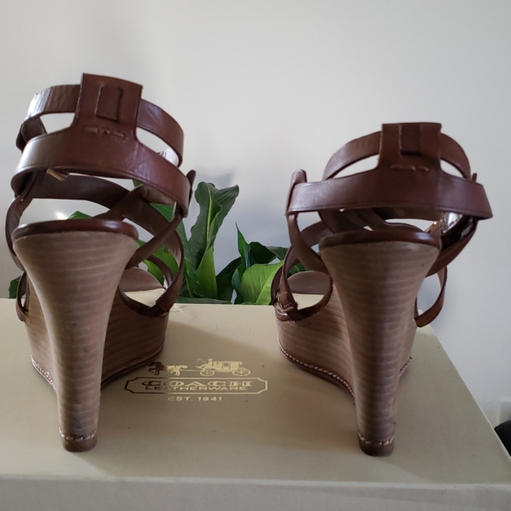 COACH Macy Vachetta Cowboy Wedge - Picture 4 of 7